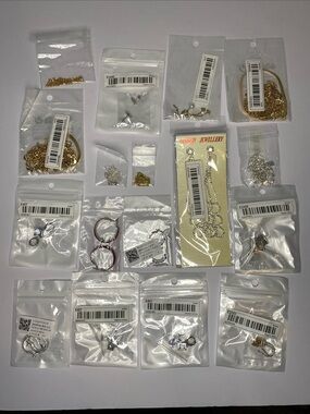 17-Piece Fashion Jewelry - Gold/Silver Tone Necklace, Bracelet, Earrings